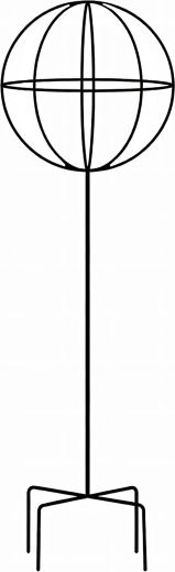 Metallist aiateiv ronitaimedele 50 × 10 cm – must