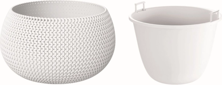 Splofy Bowl lillepott sisuga 37 cm, valge