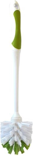 Plastist WC-hari ilma hoidikuta, valge-roheline 7,5 × 32 cm