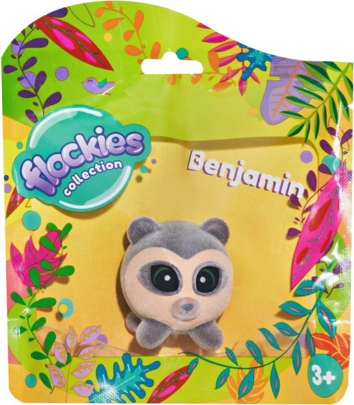 Flockies plüüsist figuur karu Benjamin 4 cm kotis