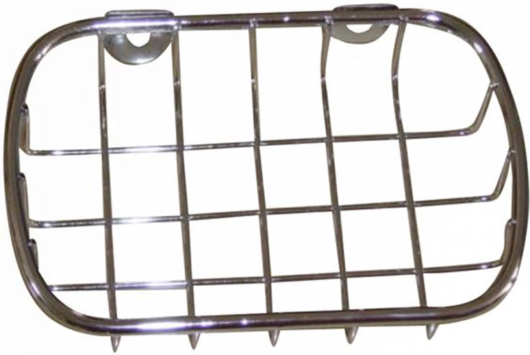 Kroomitud metallist seebihoidja 9,2 × 14 × 3 cm