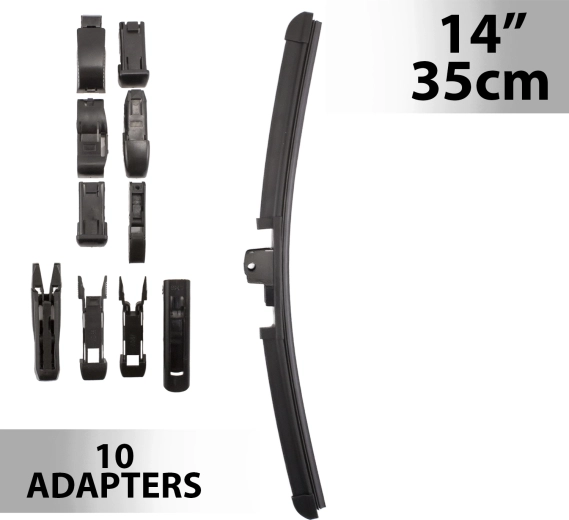 Carguard Wiper 35 cm with 10 Adapters