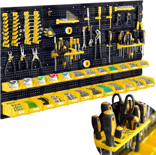 Humberg töökoja seinale kinnitatav tööriistapaneel 128 × 76 cm