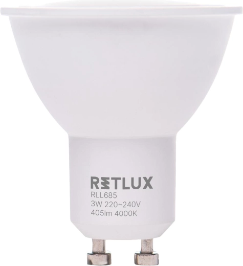LED-pirn Retlux GU10 3 W päevavalgusvalge