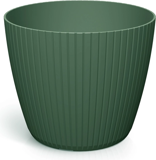 Lamia lillepott 15,8 cm tumeroheline – plastikust sooneline ümbrispott taimedele