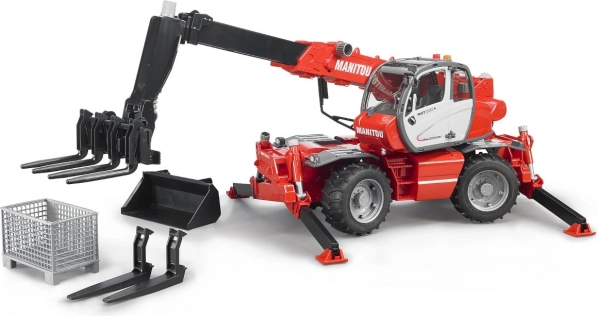 Bruder teleskooplaadur MANITOU MRT 2150 tarvikutega 1:16
