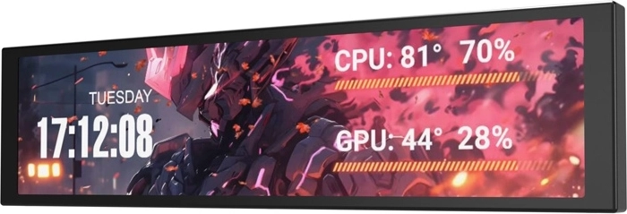 DarkFlash V92 9.2-inch IPS Monitor, Black