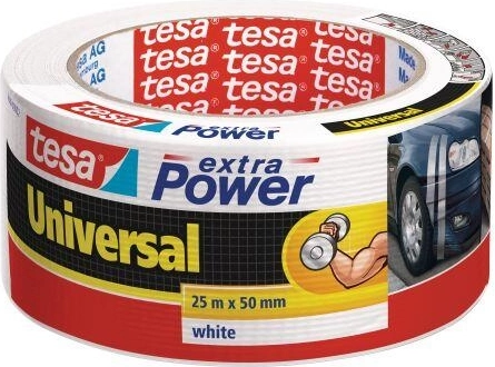 Universaalne valge teip 50 mm × 10 m