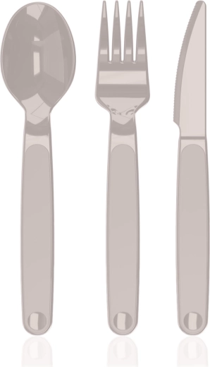 Plastist söögiriistade komplekt LATTE CULINARIA, 3 osa