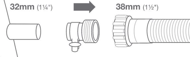 Intex adapter B basseinivoolikute 32/38 mm ühendamiseks (2 tk)