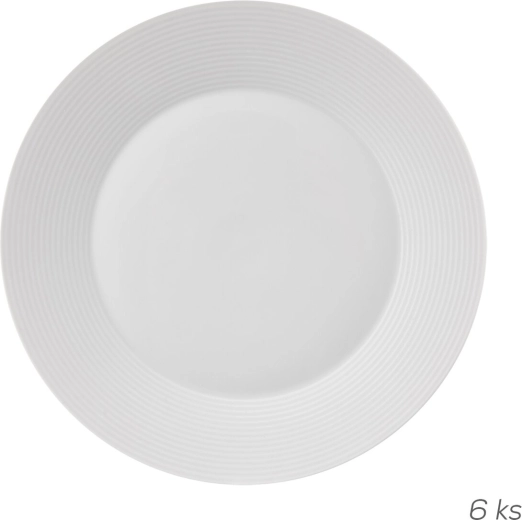 Madal taldrik Mona joonega 27 cm, 6 tk