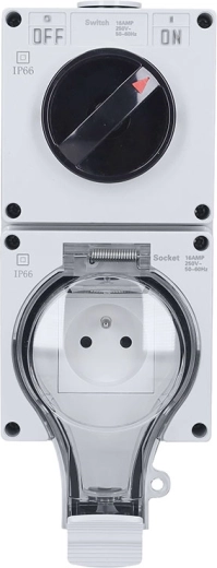 Solight outdoor socket IP66 with switch