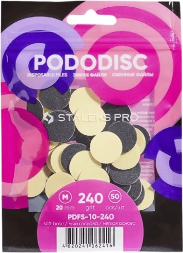 Vahetatavad lihvpaberid pehme (soft) kihiga STALEKS PRO PODODICS XS 240 grit