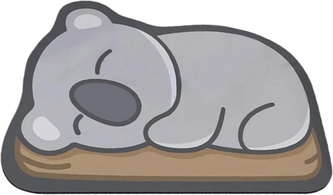 Kiiresti kuivav koalamustriga vannitoavaip 60 × 40 cm