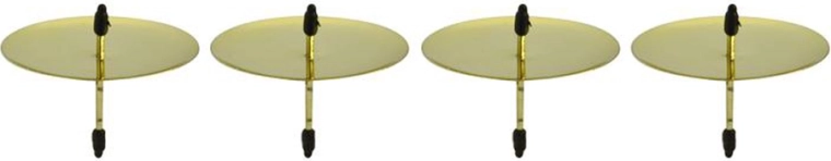 Candle holder for an Advent wreath, gold, 6 cm (4 pcs)