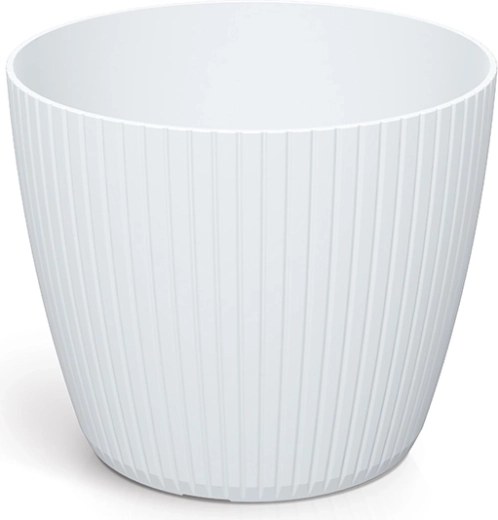 Plastist lillepott Lamia 13,8 cm valge