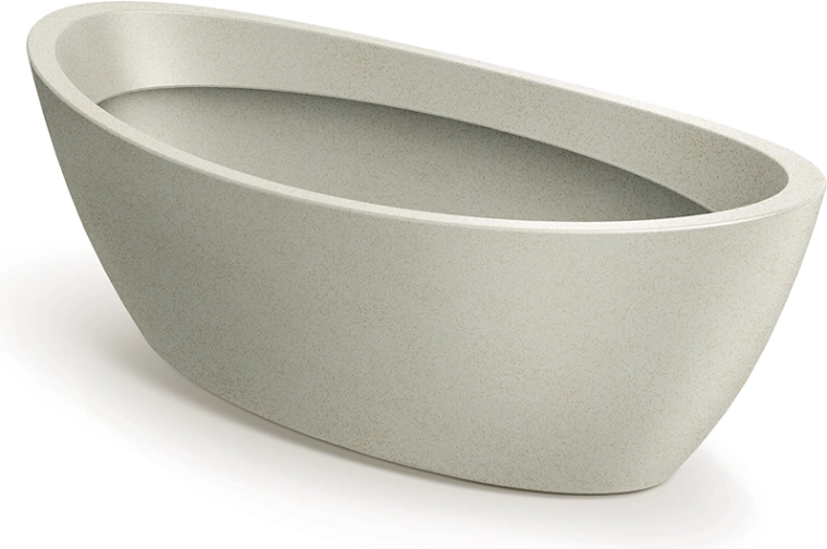 Ovaalne lillepott Aria 60 cm, liivakarva