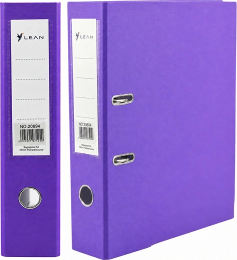 Lever arch file A4, 75 mm spine, purple