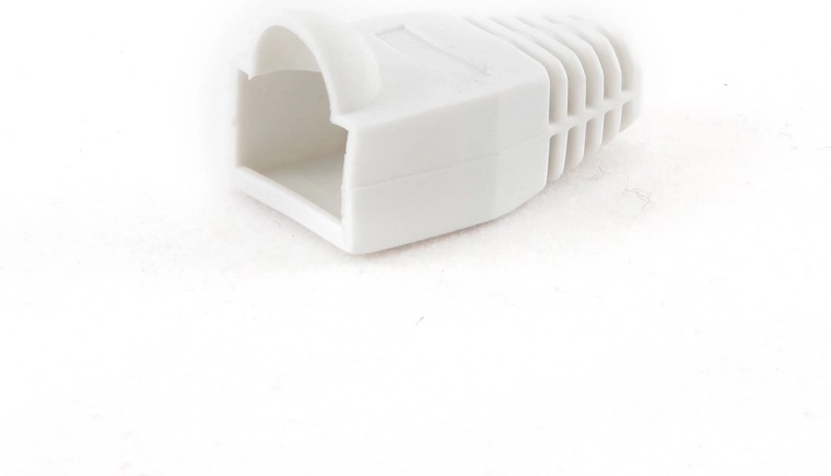 Valge RJ45-pistiku kaitsekate – 100 tk