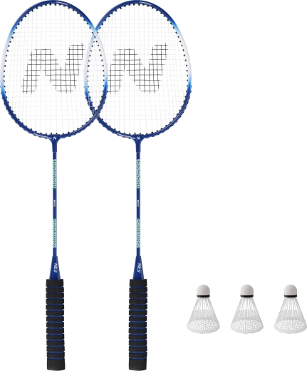 Badmintonireketite komplekt NILS NRZ2052 – 2 reketit, 3 sulgpalli ja kott