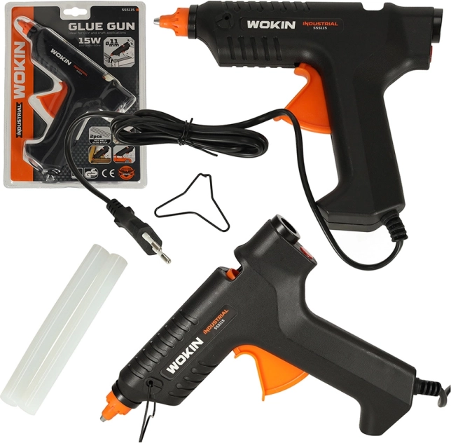 WOKIN kuumliimpüstol 15 W koos 11,2 mm täitevardadega