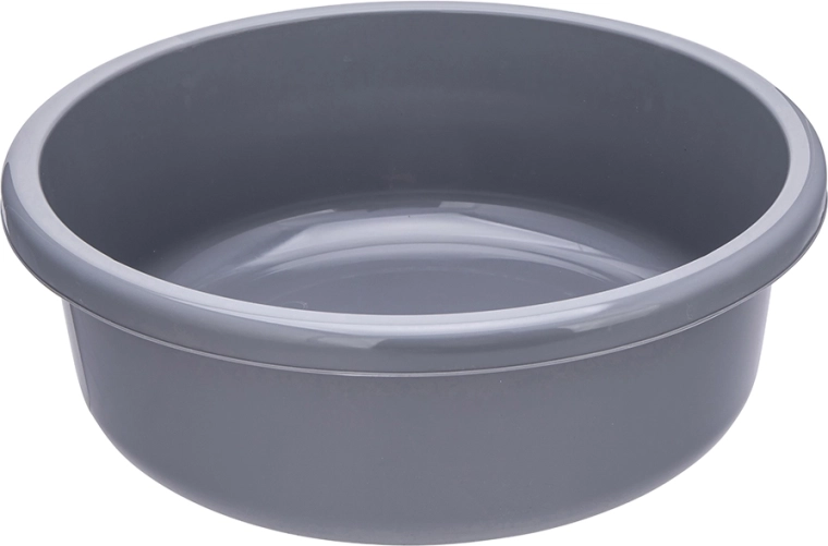 Ümmargune plastkauss 13,5 l, hall