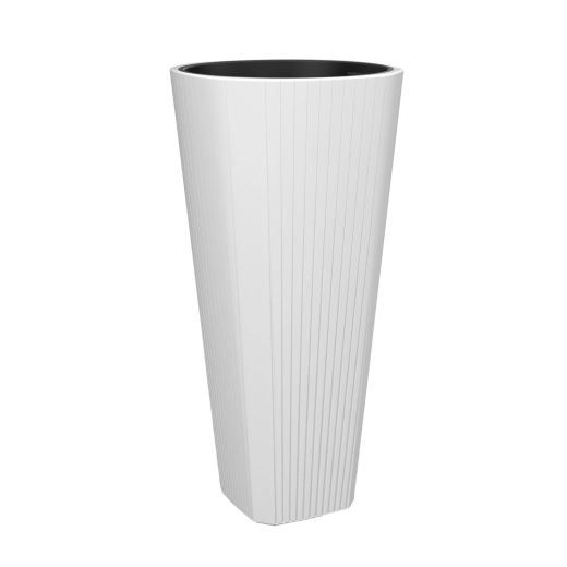Kõrge lillepott MUZA 39 cm valge