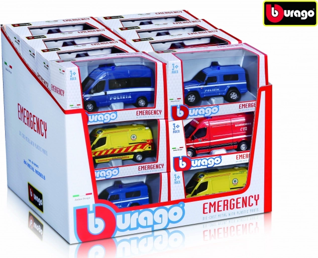 Bburago päästesõidukid 1:50 – Emergency kollektsioon (assortii)
