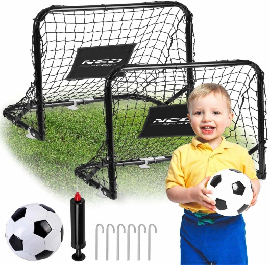 Neo-Sport laste jalgpalliväravate komplekt 2 tk