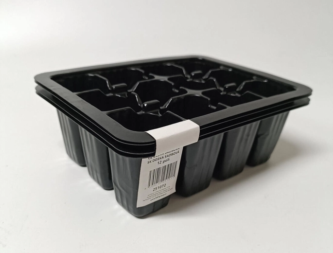 Istikutaldrikud 12 pesaga – komplekt 4 tk