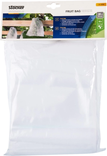 Puuvilja kaitsekotid 20 × 30 cm, 50 tk STOCKER