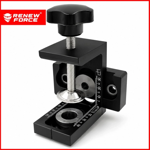 RENEW FORCE 3-in-1 jig for cam locks and dowel joints