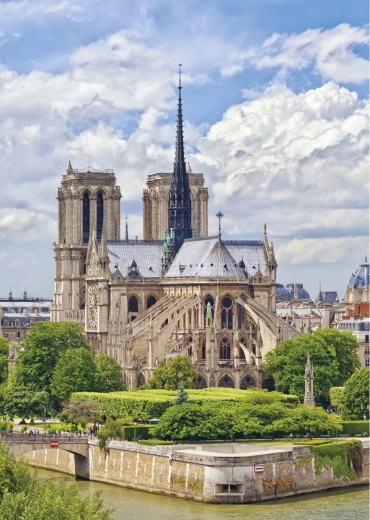 NOTRE-DAME katedraali ikooniline motiiv
