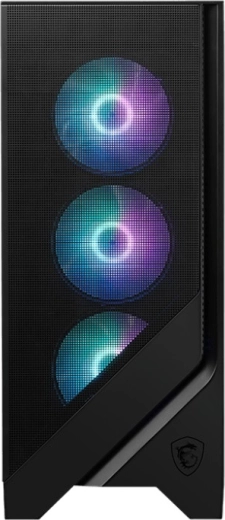 Maximum airflow with mesh front panel