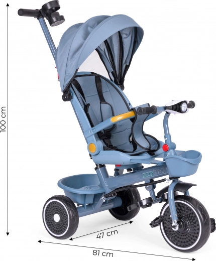 Durable EVA wheels and parent steering