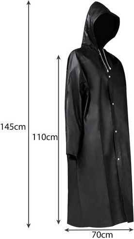 Pikk lõige ja pingutatav kapuuts