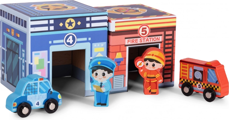 Ametite figuurid ja puidust sõidukid