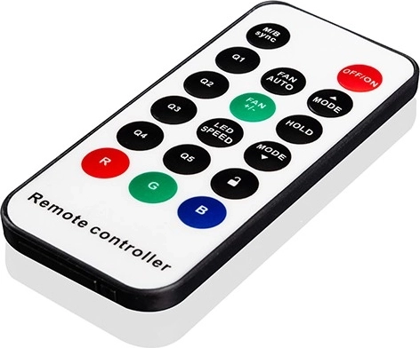Valgustuse ja pöörlemiskiiruse juhtimine ühe klõpsuga