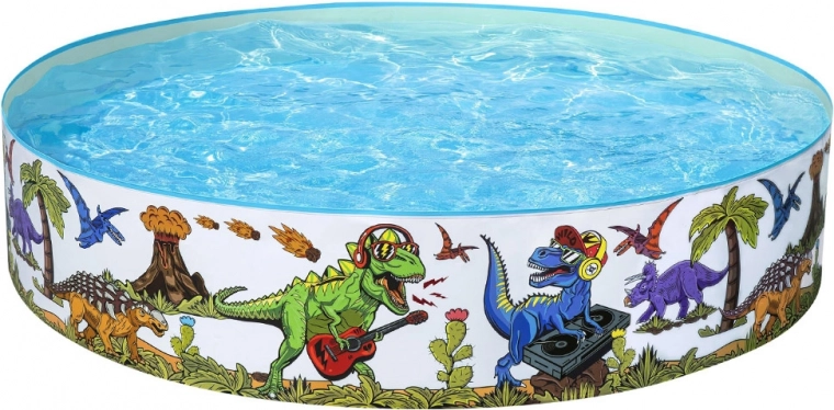 Lõbus dinosauruseteemaline disain, mida lapsed armastavad