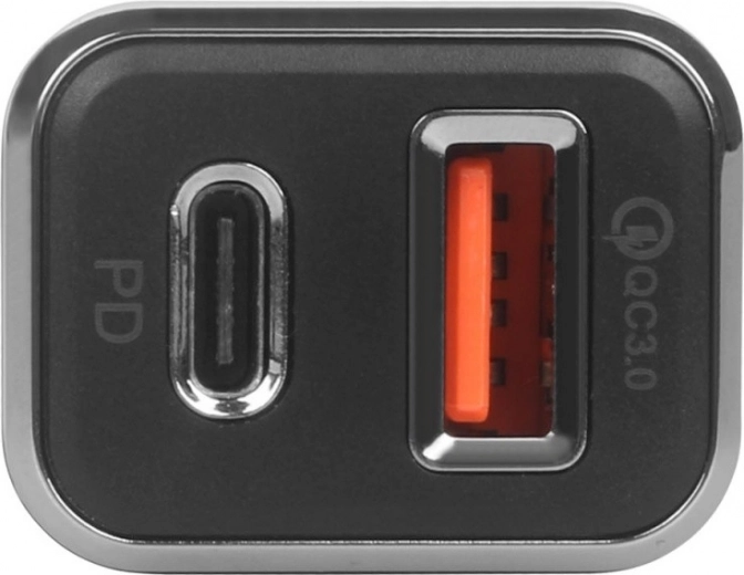 Topeltväljund USB‑C + USB‑A