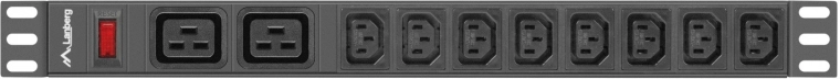 8× C13 ja 2× C19 serveritele ja võrguseadmetele