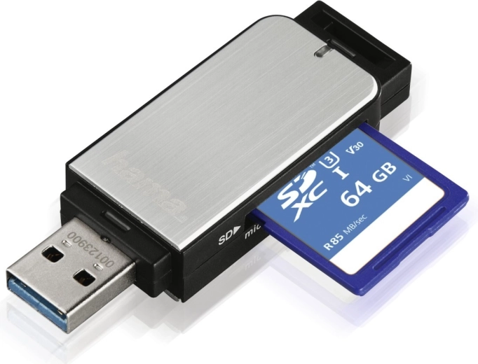 Kiire edastus USB 3.0 ja UHS‑I kaudu