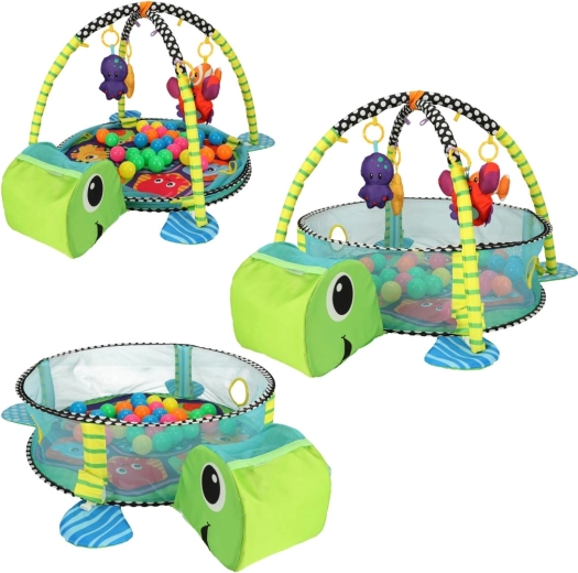 3-ühes: matt, toika ja pallibassein