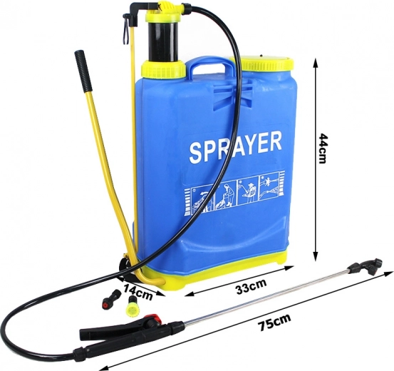 Suur 16 l paak ja mugav kandmine