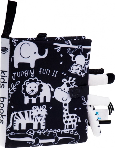 Kontrastsed must‑valged safari illustratsioonid