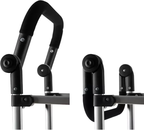 Kokkupandav raam ja kõrguses reguleeritav käepide