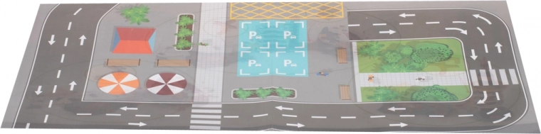 Komplektis mängumatt linnaga