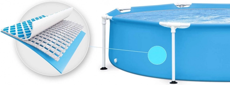 Kolmekihiline PVC materjal tugevdusega