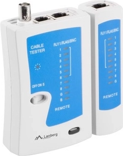 RJ-45, RJ-11/RJ-12 ja koaksiaali universaalne testimine