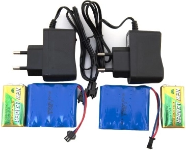 Laetavad akupakid ja patareid komplektis